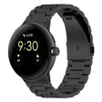 For Google Pixel Watch 2 Three Bead Stainless Steel Metal Watch Band(Black) - free shipping - PMC TechLife - Order now!