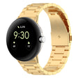 For Google Pixel Watch 2 Three Bead Stainless Steel Metal Watch Band(Gold) - free shipping - PMC TechLife - Order now!