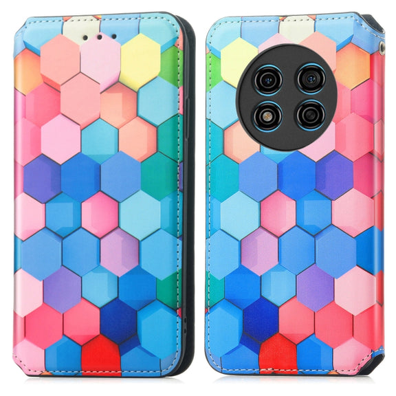 For Ulefone Note 15 CaseNeo Colorful Magnetic Leather Phone Case(Colorful Cube)