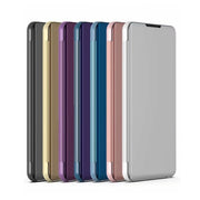 For Xiaomi Redmi Note 13 Pro+ Plated Mirror Horizontal Flip Leather Phone Case with Holder(Silver)