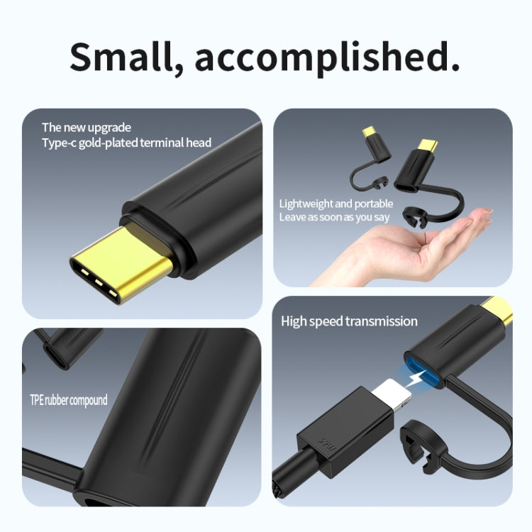 8 Pin to USB-C / Type-C 3.1 OTG Adapter(Black)