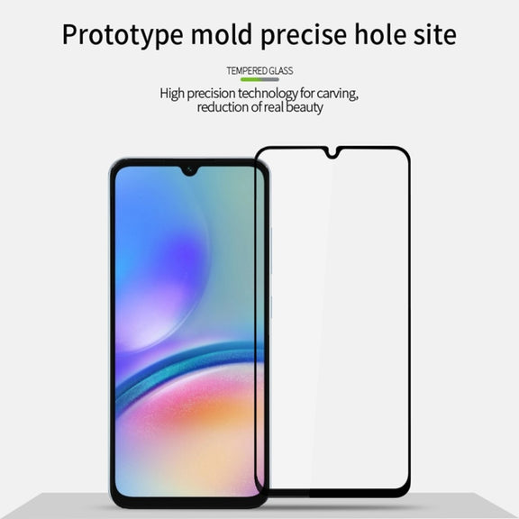 For Samsung Galaxy A05 MOFI 9H 2.5D Full Screen Tempered Glass Film(Black)