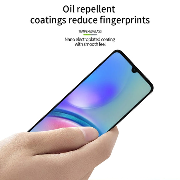 For Samsung Galaxy A05 MOFI 9H 2.5D Full Screen Tempered Glass Film(Black)