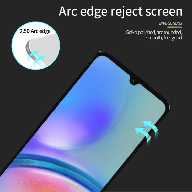 For Samsung Galaxy A05 MOFI 9H 2.5D Full Screen Tempered Glass Film(Black)