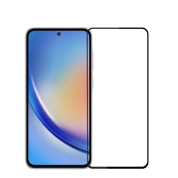 For Samsung Galaxy A35 / A55 MOFI 9H 2.5D Full Screen Tempered Glass Film(Black)