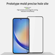 For Samsung Galaxy A35 / A55 MOFI 9H 2.5D Full Screen Tempered Glass Film(Black)
