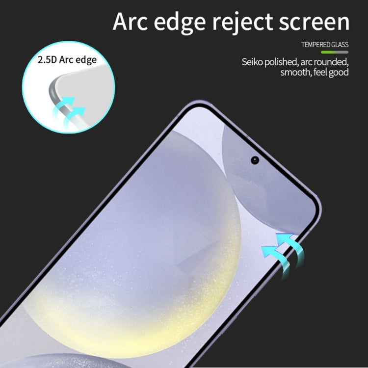 For Samsung Galaxy S24 FE 5G MOFI 9H 2.5D Full Screen Tempered Glass Film(Black)