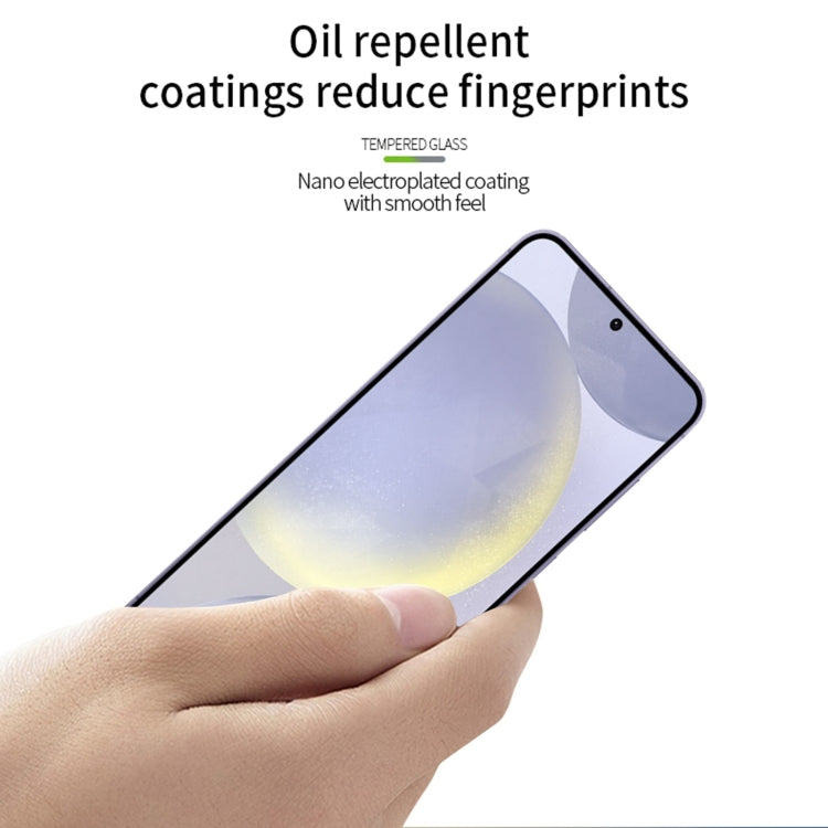For Samsung Galaxy S25 5G MOFI 9H 2.5D Full Screen Tempered Glass Film(Black)