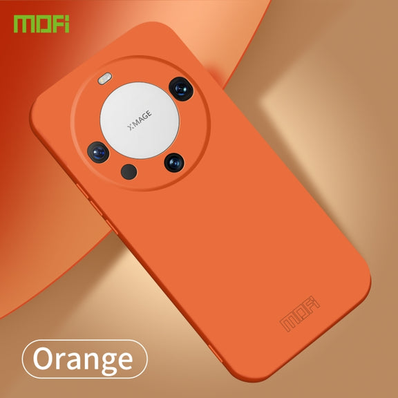 For Huawei Mate 60 MOFI Qin Series Skin Feel All-inclusive PC Phone Case(Orange)