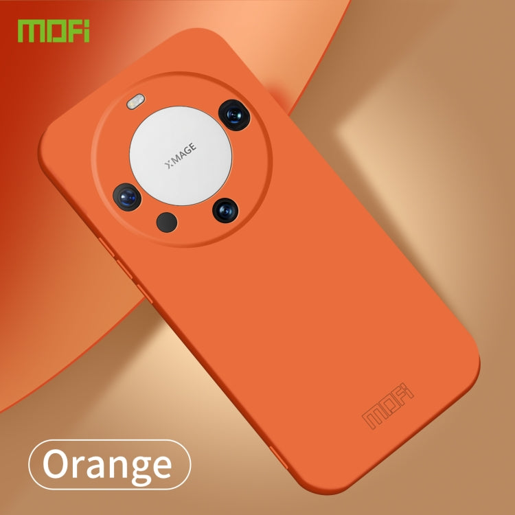 For Huawei Mate 60 MOFI Qin Series Skin Feel All-inclusive PC Phone Case(Orange)