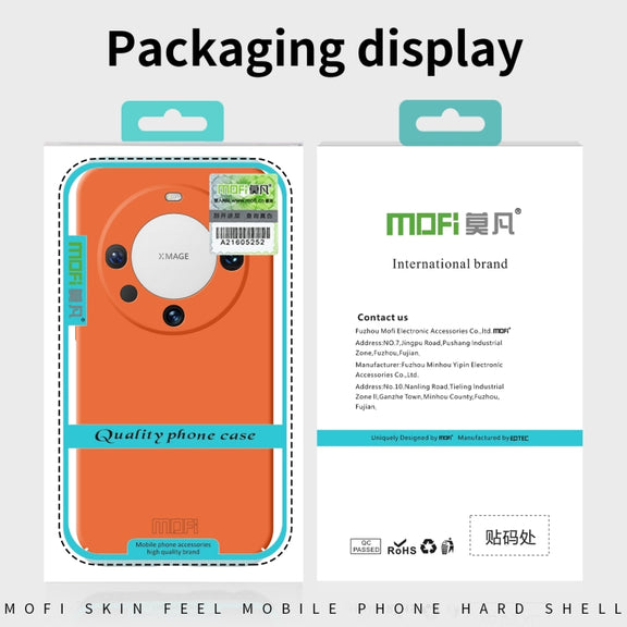For Huawei Mate 60 MOFI Qin Series Skin Feel All-inclusive PC Phone Case(Blue)