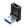 ENKAY 90 Degree Right Angle USB 3.0 Male to Type-C Female Adapter Converter - Cable & Adapters by ENKAY | Online Shopping South Africa | PMC TechLife | Buy Now Pay Later Mobicred