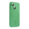 For iPhone 15 Plus ENKAY MagSafe Matte TPU Phone Case with Lens Film(Green) - iPhone 15 Plus Cases by ENKAY | Online Shopping South Africa | PMC TechLife | Buy Now Pay Later Mobicred