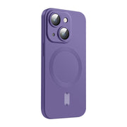 For iPhone 15 Plus ENKAY MagSafe Matte TPU Phone Case with Lens Film(Purple)