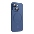 For iPhone 14 Plus ENKAY MagSafe Matte TPU Phone Case with Lens Film(Dark Blue) - iPhone 14 Plus Cases by ENKAY | Online Shopping South Africa | PMC TechLife