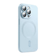 For iPhone 16 Pro Max ENKAY MagSafe Matte TPU Phone Case with Lens Film(Blue) - iPhone 16 Pro Max Cases by ENKAY | Online Shopping South Africa | PMC TechLife | Buy Now Pay Later Mobicred