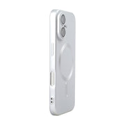 For iPhone 16 ENKAY MagSafe Matte TPU Phone Case with Lens Film(Silver)