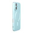 For iPhone 16 ENKAY MagSafe Matte TPU Phone Case with Lens Film(Blue) - iPhone 16 Cases by ENKAY | Online Shopping South Africa | PMC TechLife | Buy Now Pay Later Mobicred