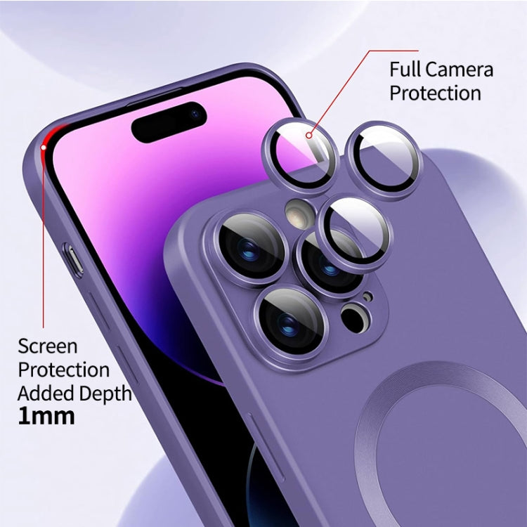 For iPhone 15 Pro ENKAY MagSafe Matte TPU Phone Case with Lens Film(Green)