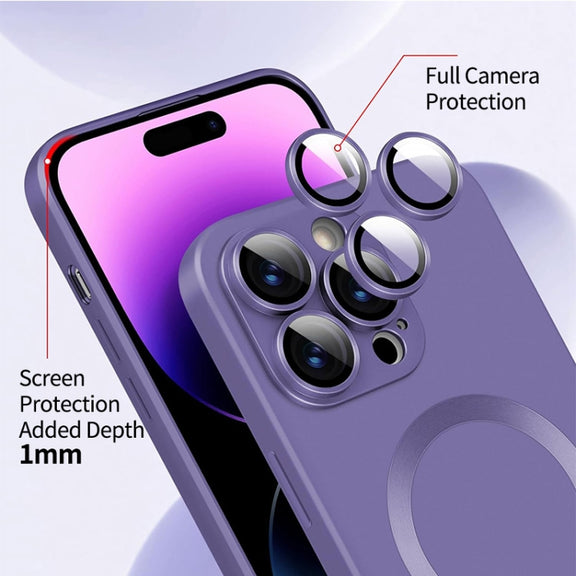 For iPhone 15 Pro ENKAY MagSafe Matte TPU Phone Case with Lens Film(Green)