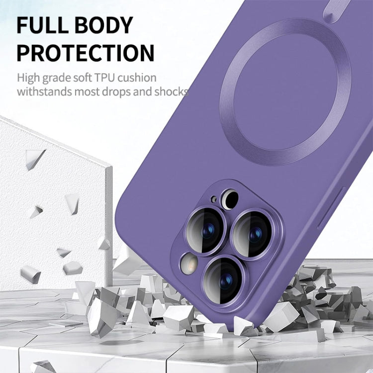 For iPhone 16 Plus ENKAY MagSafe Matte TPU Phone Case with Lens Film(Dark Grey)