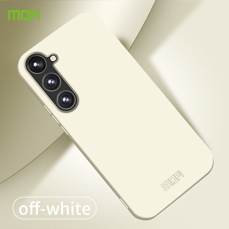 For Samsung Galaxy S23 FE 5G MOFI Qin Series Skin Feel All-inclusive PC Phone Case(Beige)