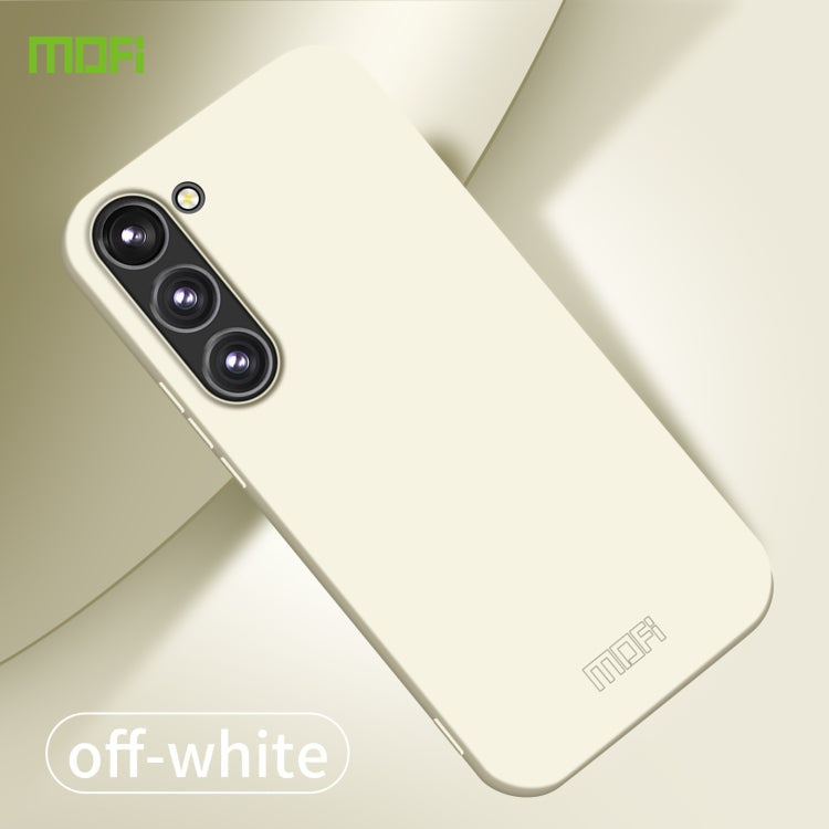 For Samsung Galaxy A34 5G MOFI Qin Series Skin Feel All-inclusive PC Phone Case(Beige)