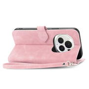 For Honor Magic6 Pro Embossed Flower Zipper Leather Phone Case(Pink)