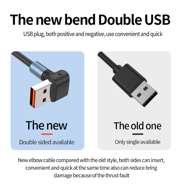 66W 3 in 1 USB Elbow to 8 Pin + Micro USB + USB-C / Type-C Fast Charging Spring Cable(Black)