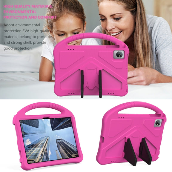 For Teclast M40 2022 EVA Shockproof Tablet Case with Holder(Rose Red)