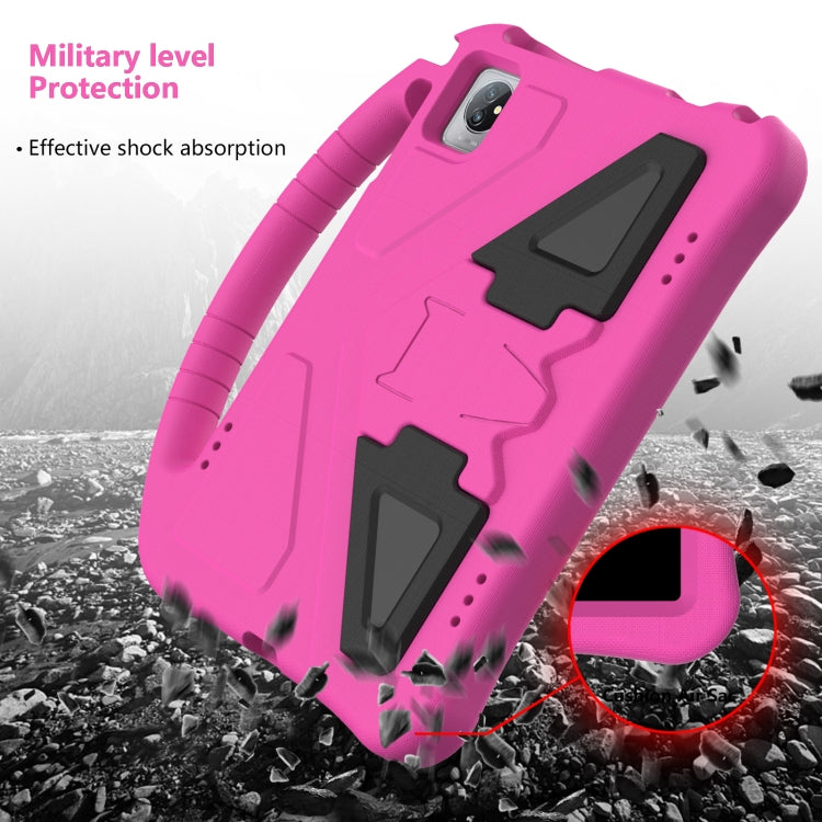 For Blackview Tab 7 WiFi 2022 EVA Shockproof Tablet Case with Holder(Rose Red)