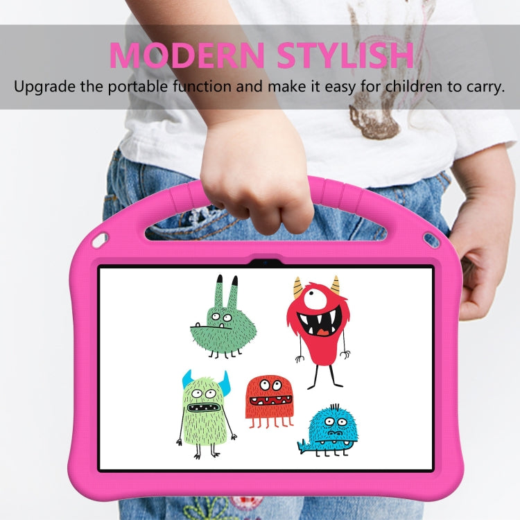 For Blackview Tab 11 WiFi 2023 / SE / 2021 EVA Shockproof Tablet Case with Holder(Rose Red)