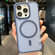 For iPhone 12 Pro Max Transparent TPU Hybrid PC Magsafe Phone Case(Blue) - iPhone 12 Pro Max Cases by PMC TechLife | Online Shopping South Africa | PMC TechLife