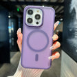 For iPhone 16 Pro Max Transparent TPU Hybrid PC Magsafe Phone Case(Purple) - iPhone 16 Pro Max Cases by PMC TechLife | Online Shopping South Africa | PMC TechLife | Buy Now Pay Later Mobicred
