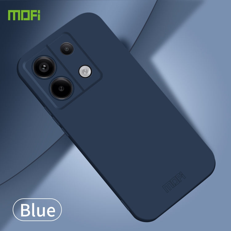 For Xiaomi Redmi Note 13 MOFI Qin Series Skin Feel All-inclusive PC Phone Case(Blue)