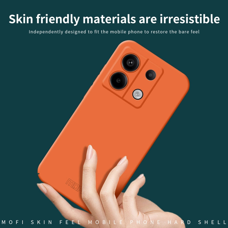 For Xiaomi Redmi Note 13 MOFI Qin Series Skin Feel All-inclusive PC Phone Case(Blue)