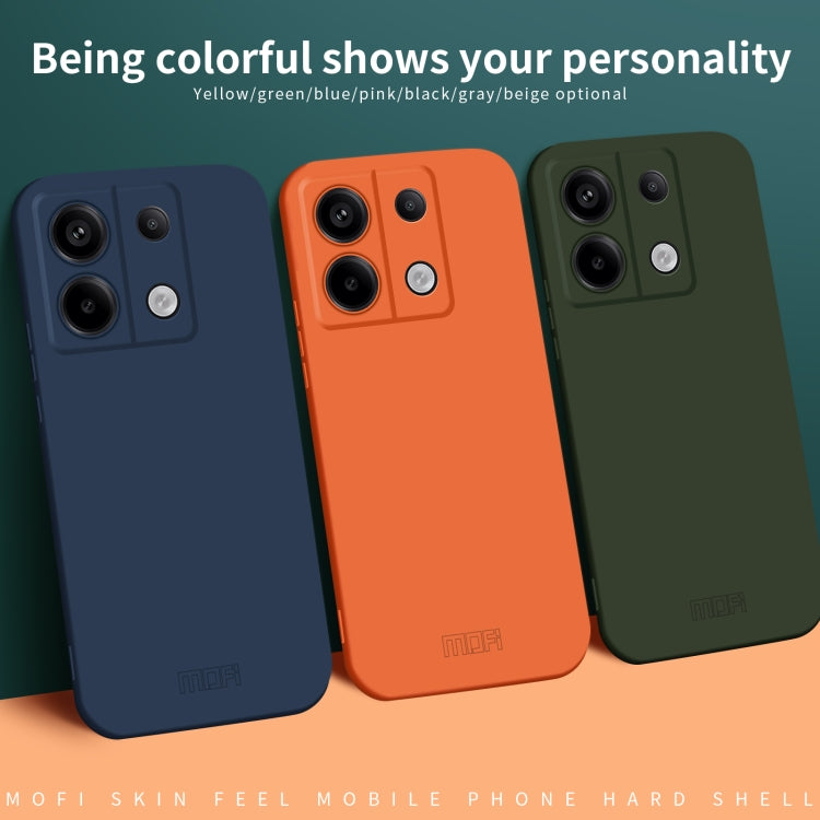 For Xiaomi Redmi Note 13 MOFI Qin Series Skin Feel All-inclusive PC Phone Case(Blue)