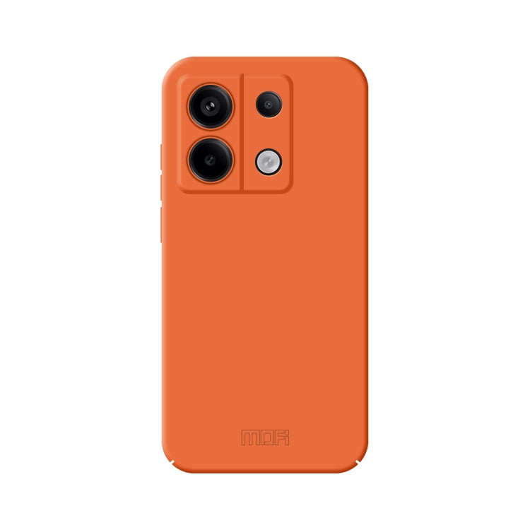 For Xiaomi Redmi Note 13 5G MOFI Qin Series Skin Feel All-inclusive PC Phone Case(Orange)