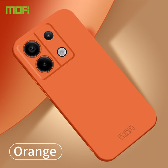 For Xiaomi Redmi Note 13 5G MOFI Qin Series Skin Feel All-inclusive PC Phone Case(Orange)