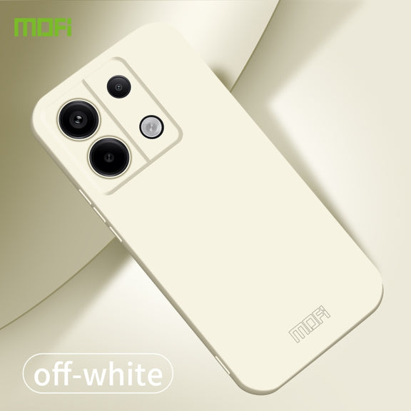 For Xiaomi Redmi Note 13 MOFI Qin Series Skin Feel All-inclusive PC Phone Case(Beige)