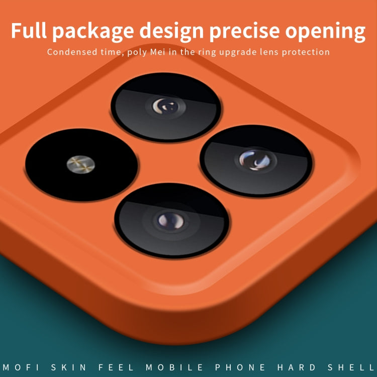For Xiaomi 14 Pro MOFI Qin Series Skin Feel All-inclusive PC Phone Case(Black)