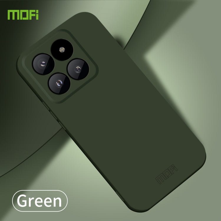 For Xiaomi 14 Pro MOFI Qin Series Skin Feel All-inclusive PC Phone Case(Green)