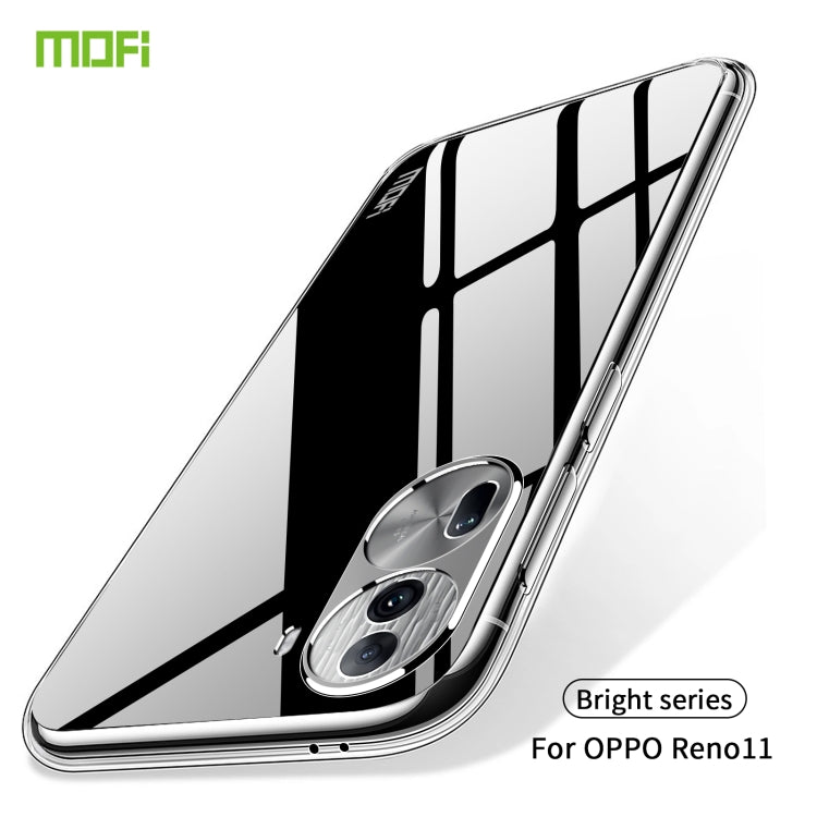 For OPPO Reno11 China MOFI Ming Series Ultra-thin TPU Phone Case(Transparent)