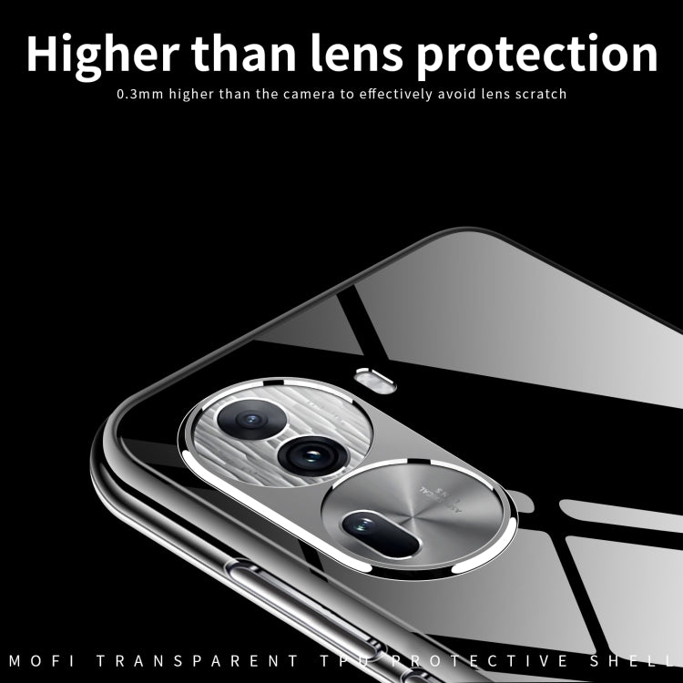 For OPPO Reno11 China MOFI Ming Series Ultra-thin TPU Phone Case(Transparent)