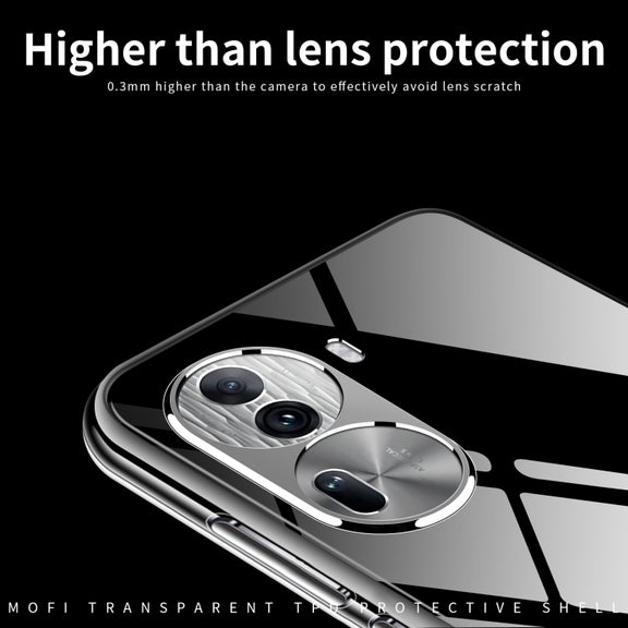 For OPPO Reno11 China MOFI Ming Series Ultra-thin TPU Phone Case(Transparent)