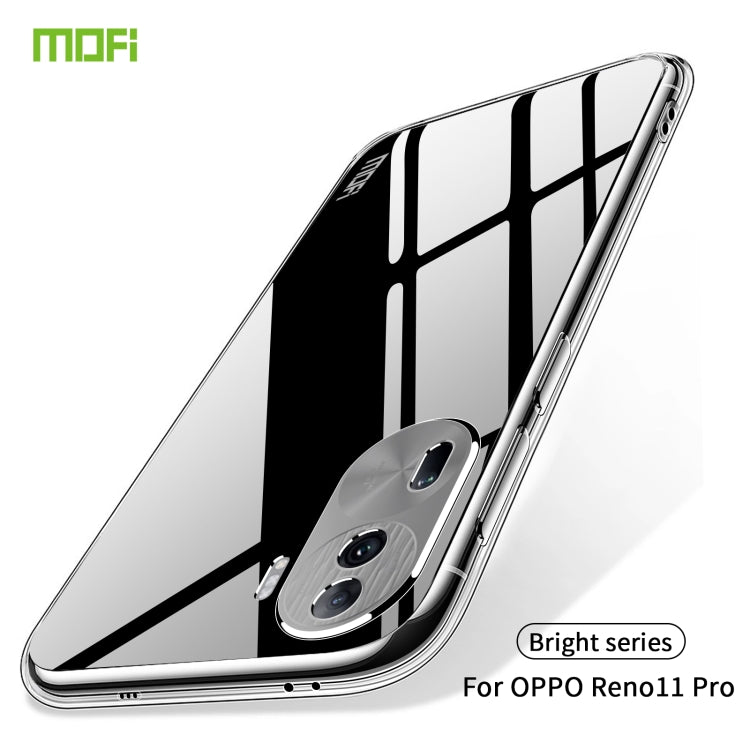 For OPPO Reno11 Pro China MOFI Ming Series Ultra-thin TPU Phone Case(Transparent)