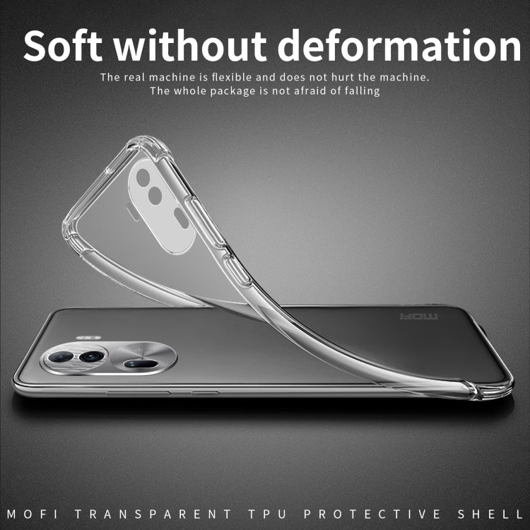 For OPPO Reno11 Pro China MOFI Ming Series Ultra-thin TPU Phone Case(Transparent)