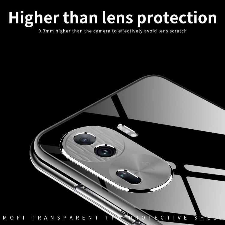 For OPPO Reno11 Pro China MOFI Ming Series Ultra-thin TPU Phone Case(Transparent)