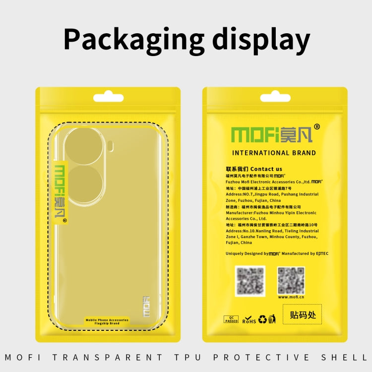 For OPPO Reno11 China MOFI Ming Series Ultra-thin TPU Phone Case(Transparent)