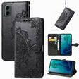 For Motorola Moto G 2024 Mandala Flower Embossed Leather Phone Case(Black) - Motorola Cases by PMC Jewellery | Online Shopping South Africa | PMC Jewellery | Buy Now Pay Later Mobicred